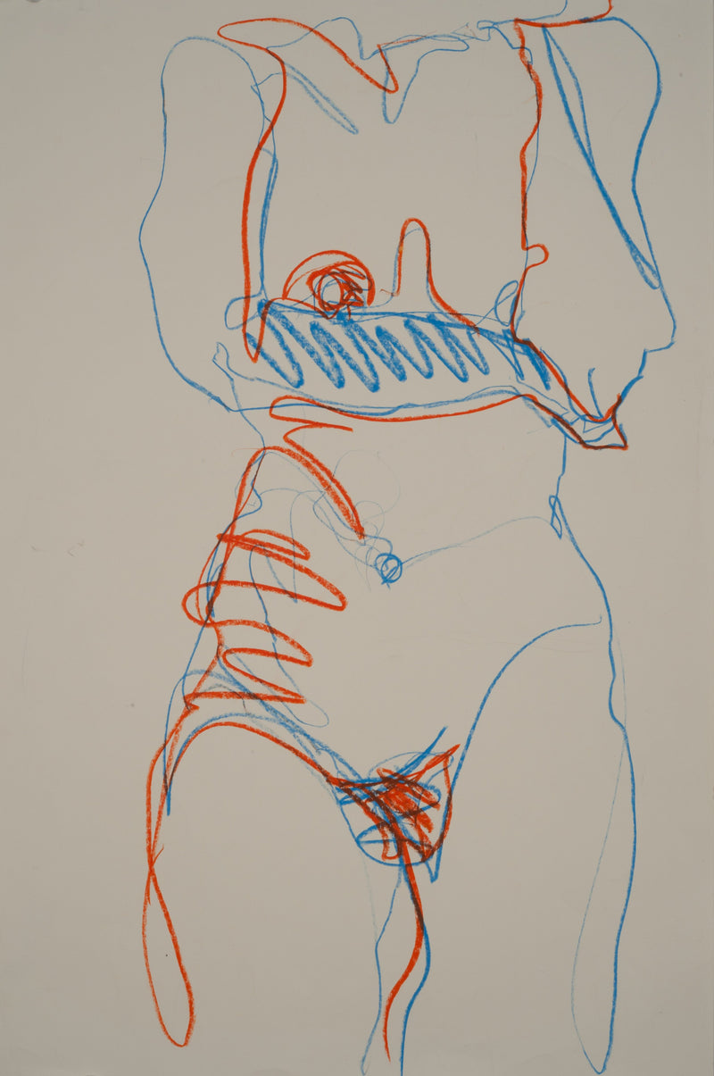 Torso in Blue & Orange