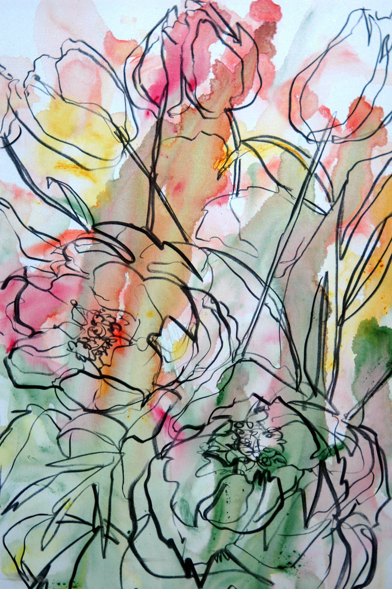 Peonies and Tulips