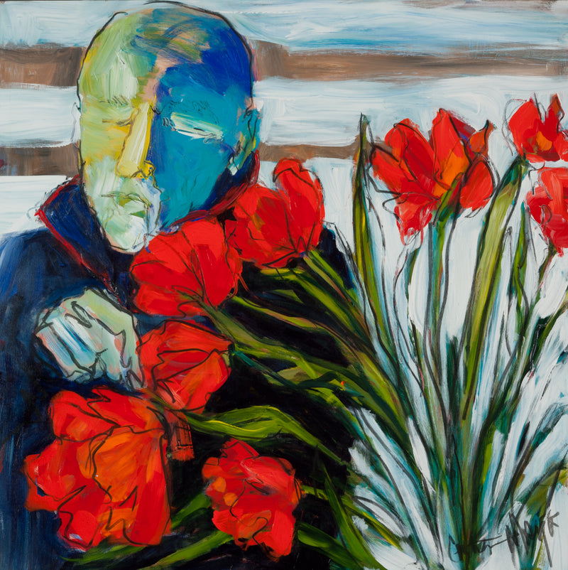 Meditating with Tulips