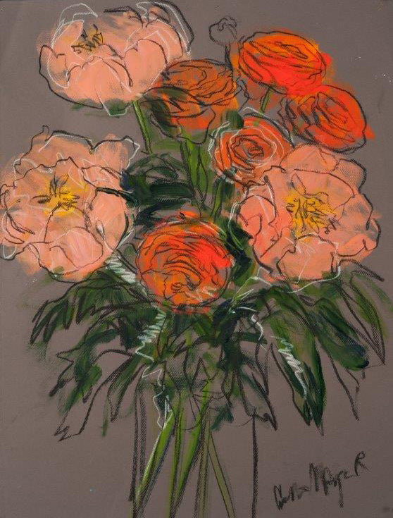 Peonies In Peach