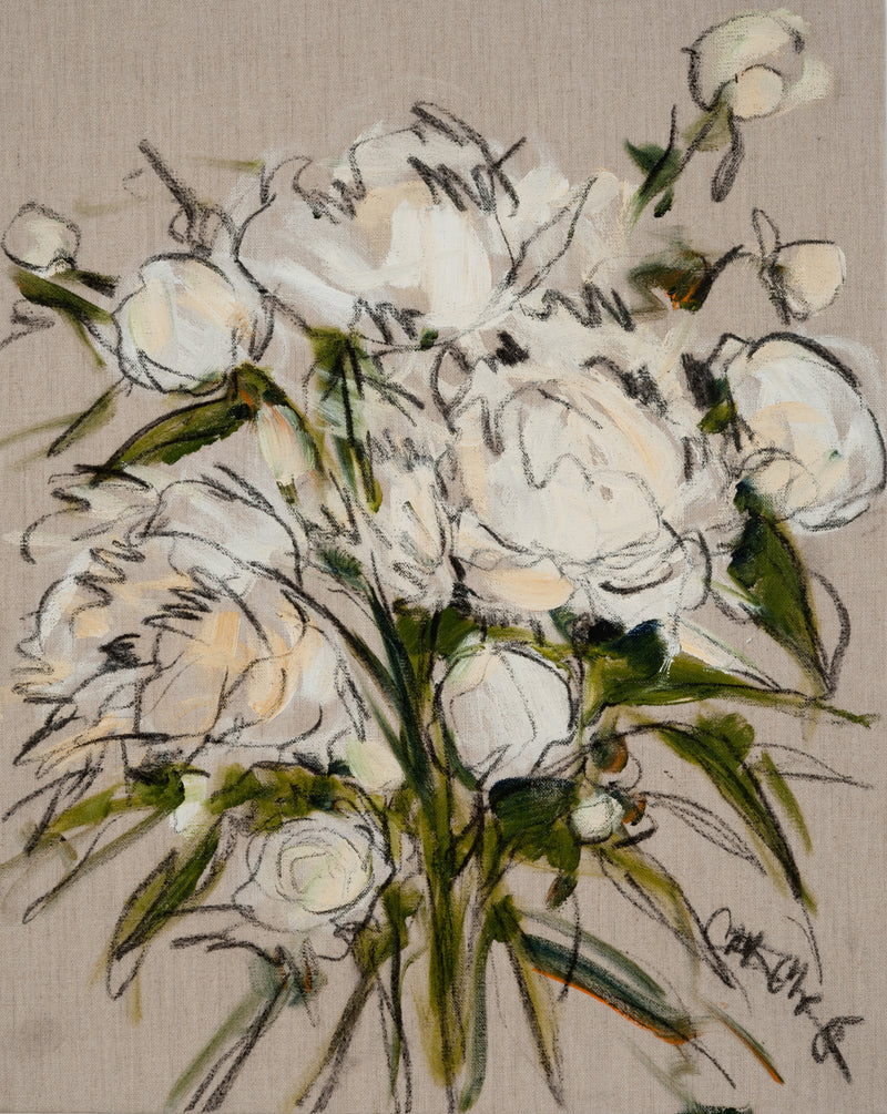 Peonies in White
